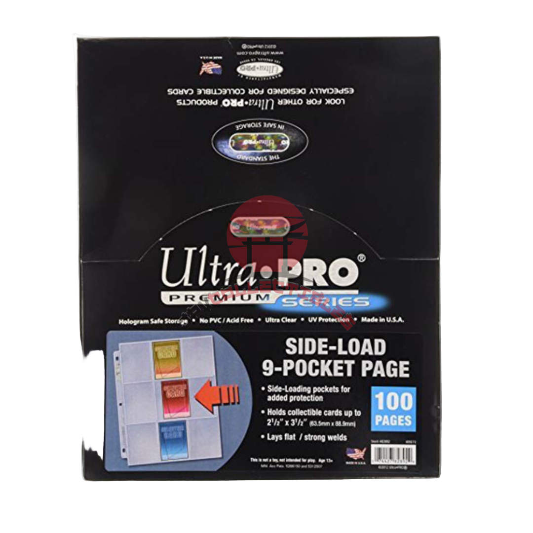 Ultra Pro - Confezione 100 Fogli a 9 tasche Side-Load Clear