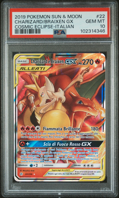 Charizard & Braixen 022 - PSA 10 -