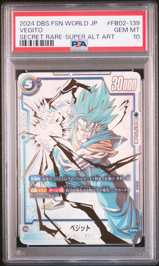 Vegito Secret Rare - FB02-139 - PSA 10 -