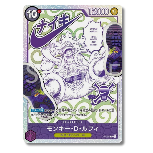 Luffy Nike (P-099) + 3 DON!! Nike - Set 4 Carte