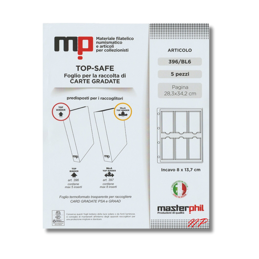 Masterphil - TOPBINDER Pack of 5 PSA/Graad Graded Card Sleeves