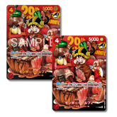 Monkey D. Luffy P-159 Combo Gold + Silver – One Piece Promo 29° Anniversario JAP